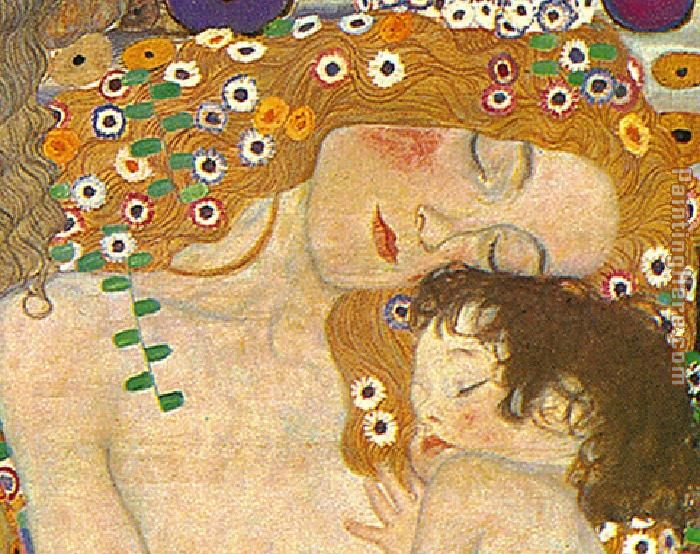 Three Ages of Woman - Mother and Child (Detail) painting - Gustav Klimt Three Ages of Woman - Mother and Child (Detail) art painting